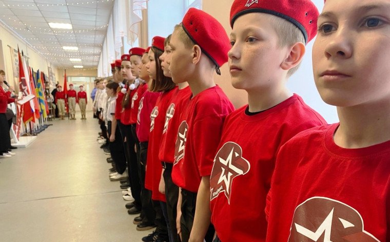 Церемония вступления в ряды «ЮНАРМИИ».